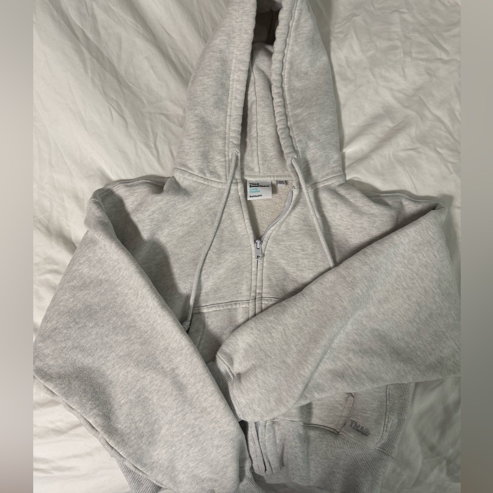 TNA Light Gray zip up